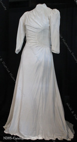 Clothing - 1942 Wedding dress of Lottie Lillian (Dolly) McDonald