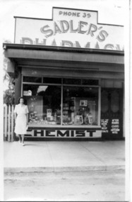 Photograph, Sadler's Pharmacy 1940