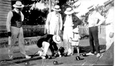 Photograph, Early Lawn Bowlers