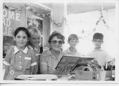 Photograph, Margaret Kidman in classroom