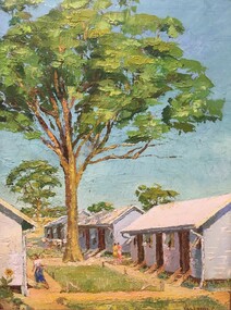 Painting - Painting - Oil, Cesare Vagarini, The Big Tree, 1941
