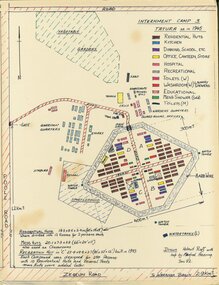 Sketch Plan, Internment Camp 3 Tatura as in 1945, January 1992