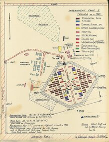 Map - Sketch Plan, Internment Camp 3 Tatura as in 1945, January 1992