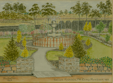Photograph, Italian Fountain POW Camp, Murchison. 1943, October 2008