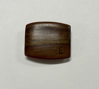 Belt Buckle, Wooden, 1940