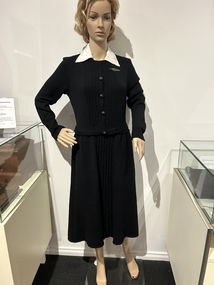 Clothing - Black Knitted Dress, 1944
