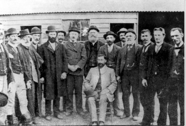 Photograph, Early Members of Tatura Race Club, 2001 (copy): 1897 approx (original)