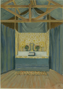 Photograph, Chapel in Camp 3, 1942