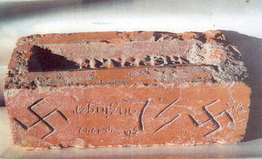 Photograph - copy, Lanzinger Brick, Original brick 1941