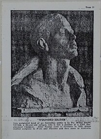 Photograph - copy, Wounded Soldier, 1940's