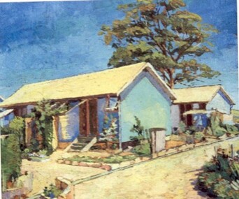 Painting - Painting - Oil, Camp 3 Huts, C Compound 1944, 1940