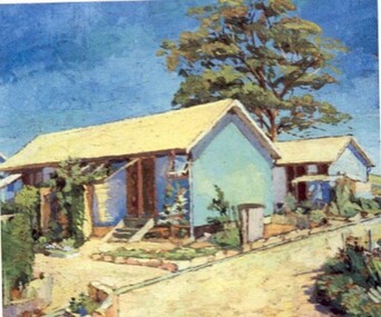 Painting - Painting - Oil, Camp 3 Huts, C Compound 1944, 1940