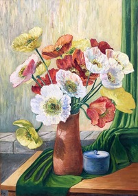 Painting - Painting - oil, Poppies