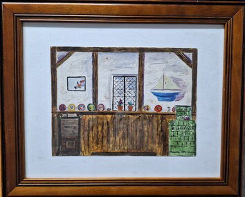 Painting, Memories of home, 1940's