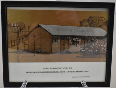 Sketch, Haering residential hut camp 3, 1942