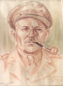 Drawing - Pastel Portrait, Captain Stanley Llewellyn Seal, 1944