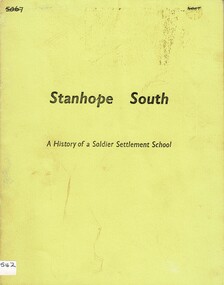 Booklet, Stanhope South, 1970