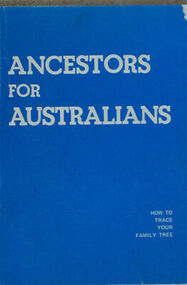 Book, Ancestors for Australians, 1981