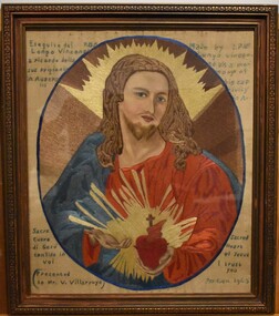 Picture (embroidered), Head of Christ, 1945