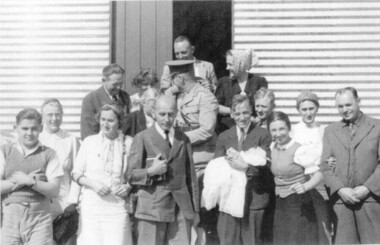 Photograph, Baptism of Walter Kiessling Jnr