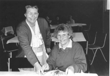Photograph, Mrs. Bunn & June Cohen (seated)