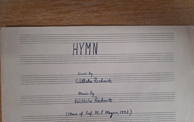 Hymn book, HYMN Book- Wilhelm Rechnitz