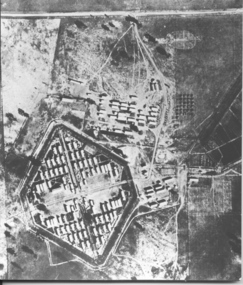 Photograph, Aerial photo of camp 3 1946