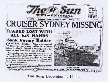 Document, Loss of HMAS "Sydney"
