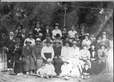 Photograph, croquet club members
