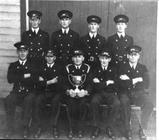 Photograph, Fire Brigade -1939 Ballarat Demonstration Drill Contest