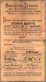 Folio, Stefan Asboth, Austrian Internee