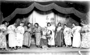 Photograph, Geisha Girls in Cherry Blossom