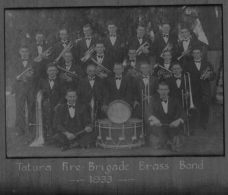 Photograph, Tatura Fire Brigade Band 1933