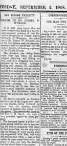 Newspaper, Obituary of McCrabb