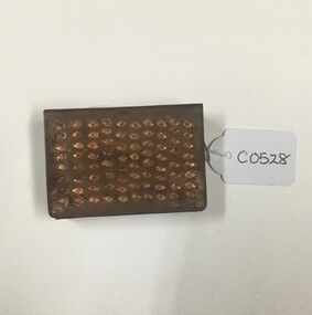Accessory - Copper matchbox holder, 1940