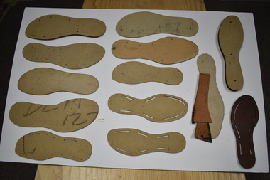 Footwear - Template - shoe sole, 1940's