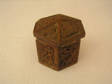 Ornamental Plaster Trinket Box, 1941