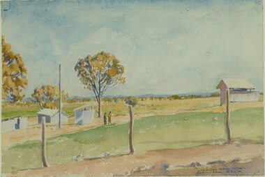 Painting - Painting - Watercolour, Leonhard Adam, No 4 Camp Tatura Victoria, 1941