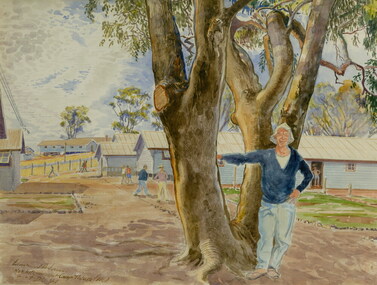 Painting - Painting - Watercolour, Leonhard Adam, No. 4 Internment Camp, December 1941