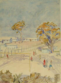 Painting - Painting - Watercolour, Leonhard Adam, Tatura Camp 4, 1941