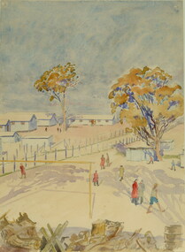 Painting - Painting - Watercolour, Leonhard Adam, Tatura Camp 4, 1941