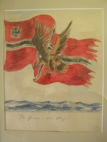 Painting - Watercolour, Georg Rosenkranz, The German "war flag", 1941/2