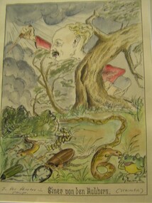 Painting - Watercolour, Georg Rosenkranz, In the theatre in camp, 1941/2