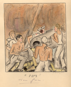 Painting - Watercolour, Georg Rosenkranz, 75mm Gun, 1941/2