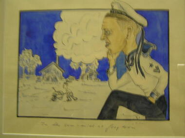 Painting - Watercolour, In the saw mill at Graytown, 1941/2