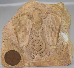 Decorative object - Bas relief stone Carving, 1940