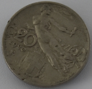 Currency - Coin, Italian Coin 1920, 1920