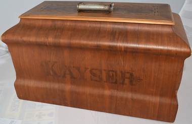 Sewing Machine and Case, Kayser, Late 1800's