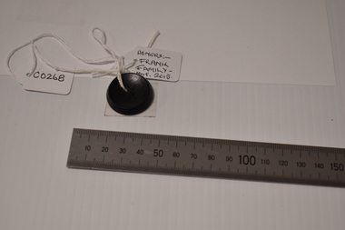 Accessory - Black Button, Internee in Camp 3, WW2