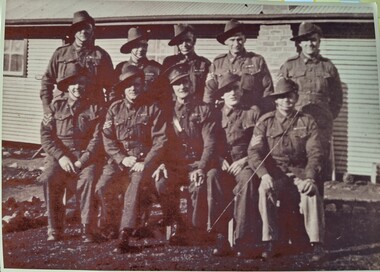 Photograph, Camp 13 Garrison Sergeants, copy 1989